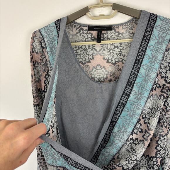 BCBGMaxAzria Kasia Silk Handkerchief Blouse XS flowy bell sleeves fairy ethereal - Picture 5 of 10